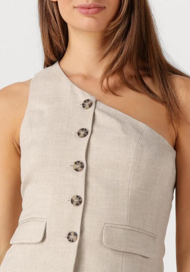 Y.A.S. Dames Blazers Yastava One Shoulder Waistcoat Beige - Foto 3