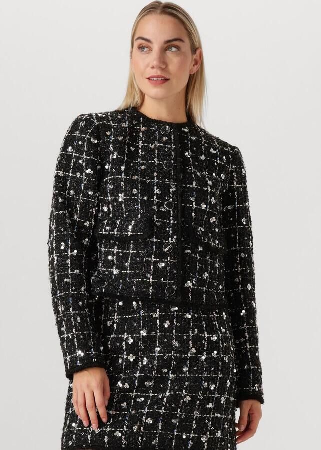 Y.A.S. Dames Blazers Yasvalenda Ls Tweed Jacket Zwart - Foto 4