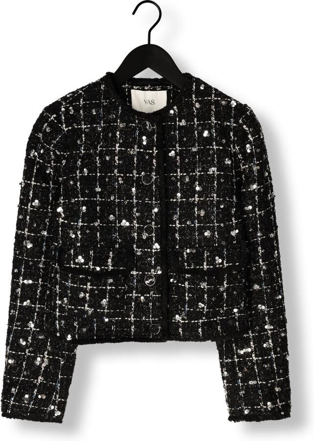 Y.A.S. Dames Blazers Yasvalenda Ls Tweed Jacket Zwart