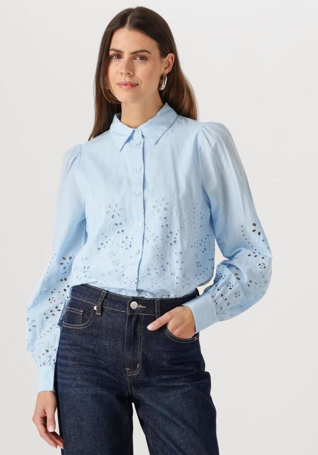 Y.A.S. Dames Blouses Yasluma Ls Shirt S. Noos Lichtblauw - Foto 4