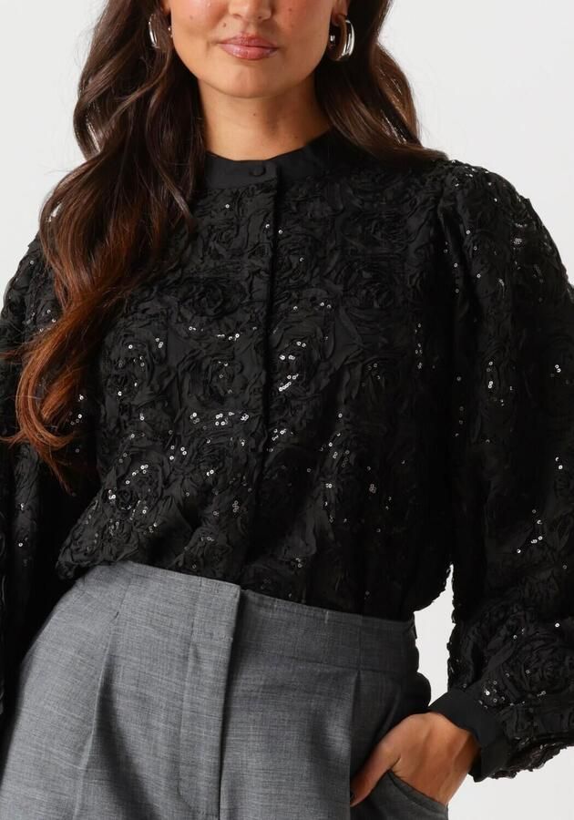 Y.A.S. Dames Blouses Yasrosy Ls Shirt Zwart - Foto 3