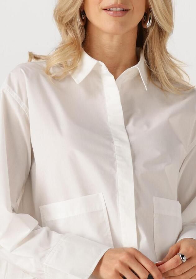 Y.A.S. Dames Blouses Yasroyalee Ls Short Shirt Wit - Foto 2