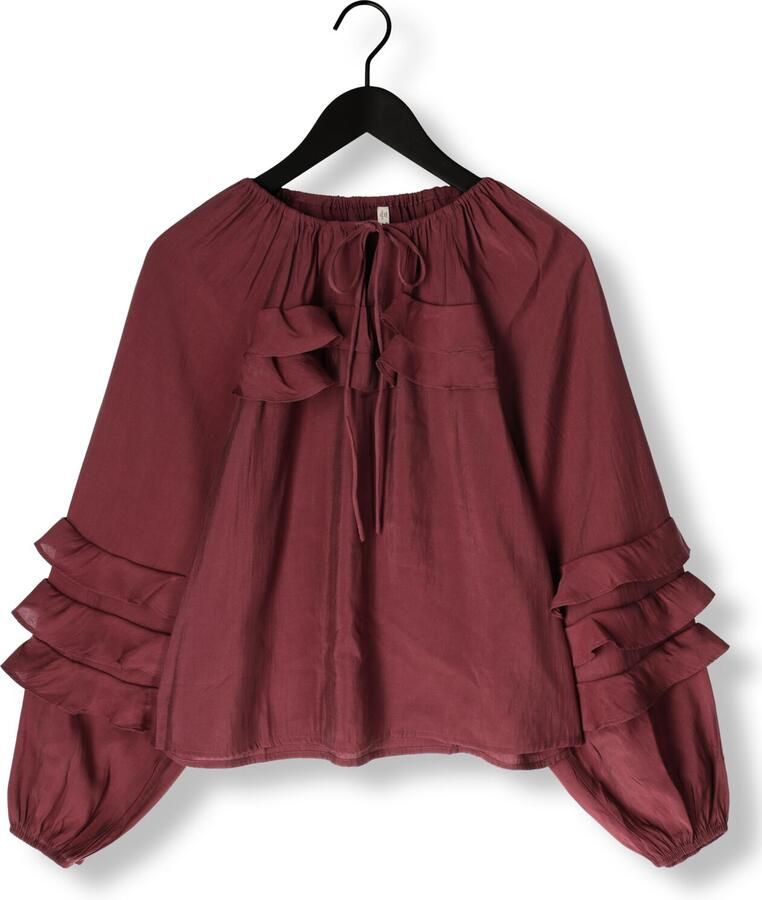 Y.A.S. Dames Blouses Yastemura Ls Top Bordeaux