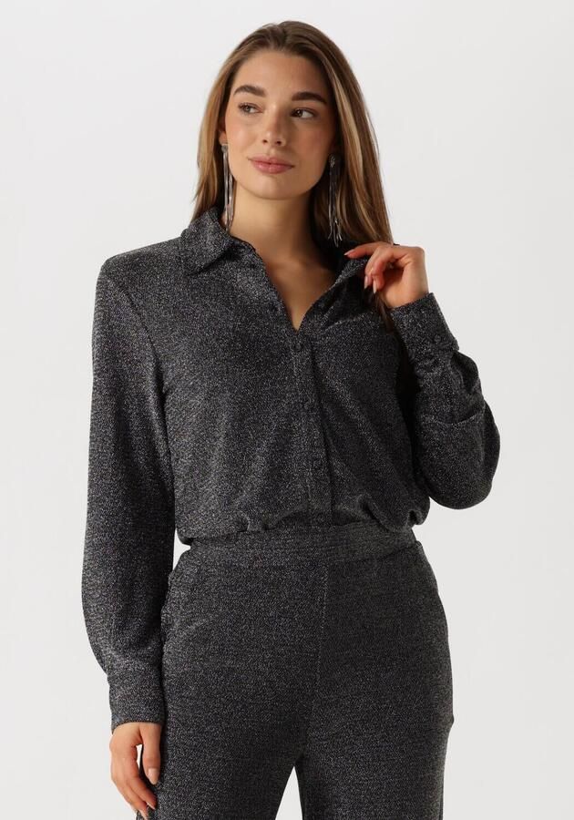 Y.A.S. Dames Blouses Yastikka Ls Glitter Shirt Zwart - Foto 4
