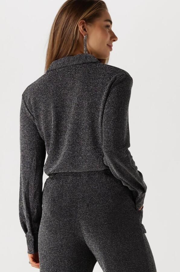 Y.A.S. Dames Blouses Yastikka Ls Glitter Shirt Zwart - Foto 2