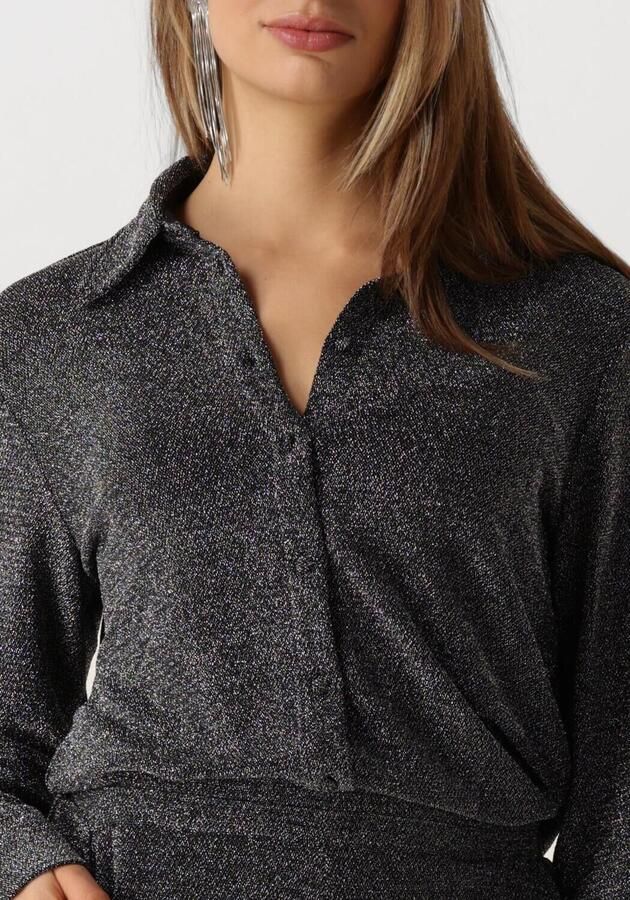Y.A.S. Dames Blouses Yastikka Ls Glitter Shirt Zwart