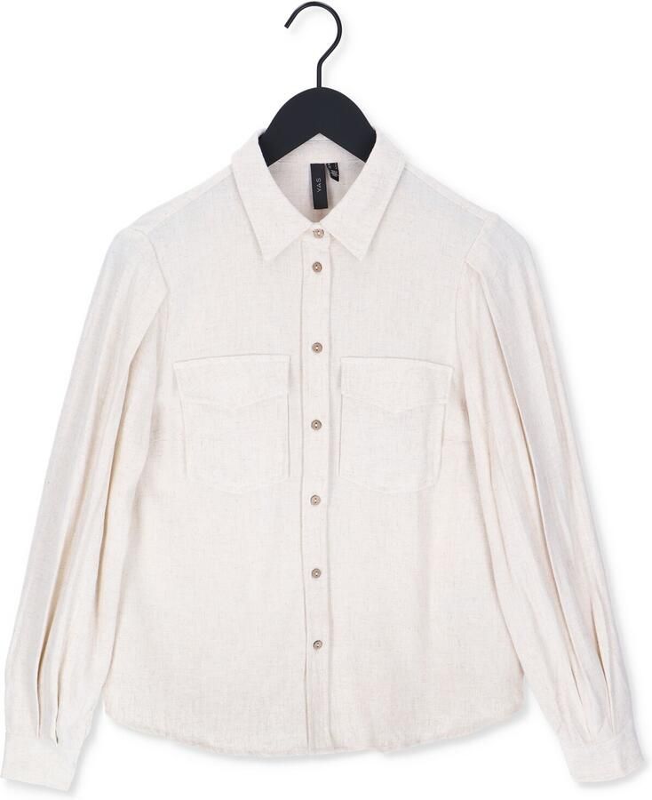 Y.A.S. Dames Blouses Yasviggi Ls Shirt Beige - Foto 1