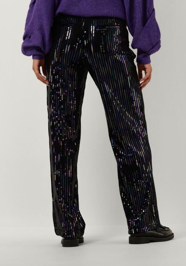 Y.A.S. Dames Broeken Yaseliva Sequin Hw Straight Pant Zwart - Foto 1