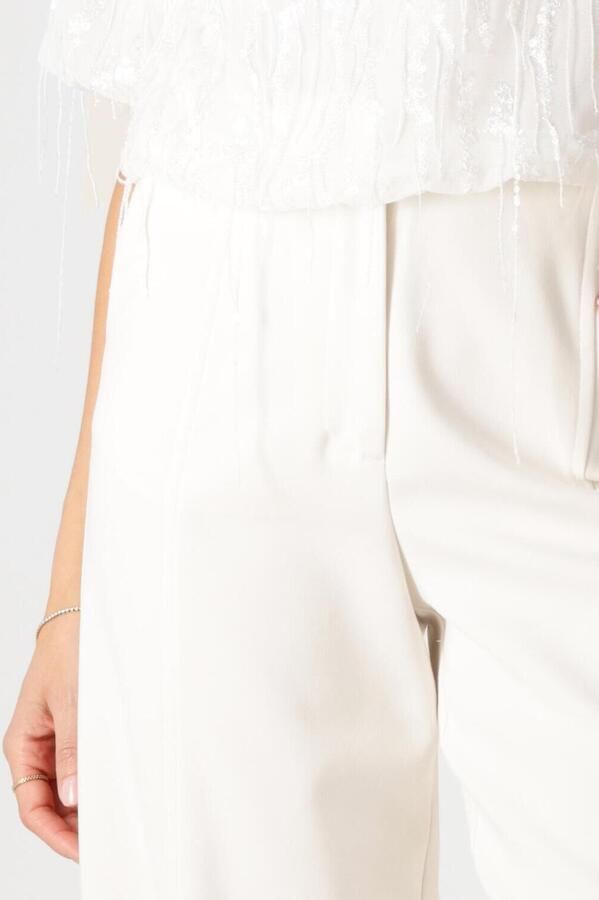 Y.A.S. Dames Broeken Yasizzie Hw Wide Pant S. Ecru - Foto 1