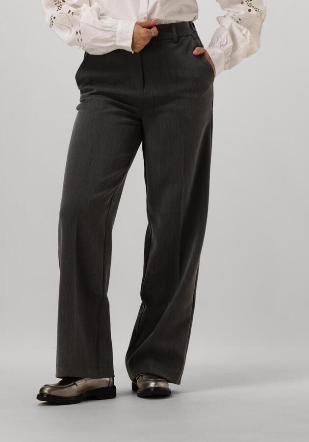 Y.A.S. Dames Broeken Yaslikka Hw Wide Pants Donkergrijs - Foto 4