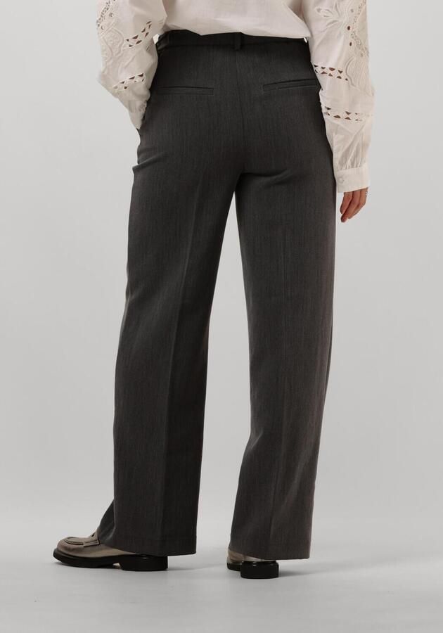 Y.A.S. Dames Broeken Yaslikka Hw Wide Pants Donkergrijs