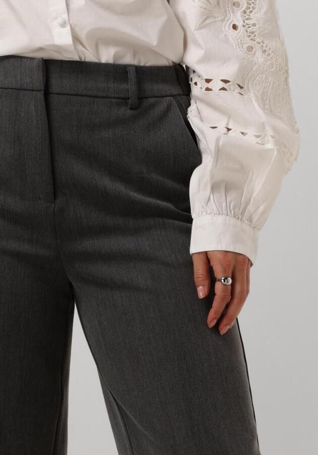 Y.A.S. Dames Broeken Yaslikka Hw Wide Pants Donkergrijs - Foto 2