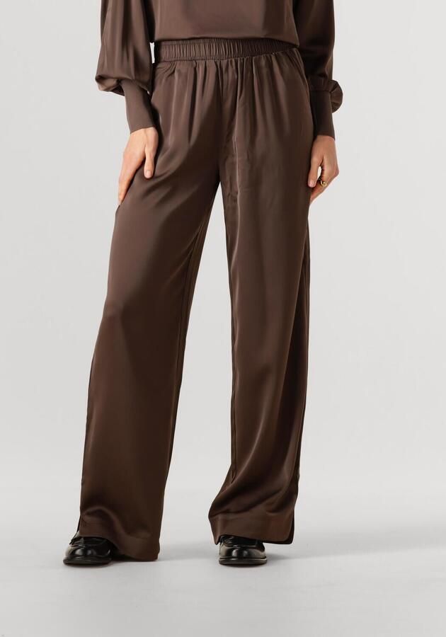 Y.A.S. Dames Broeken Yaspelana Hw Pant Bruin - Foto 4