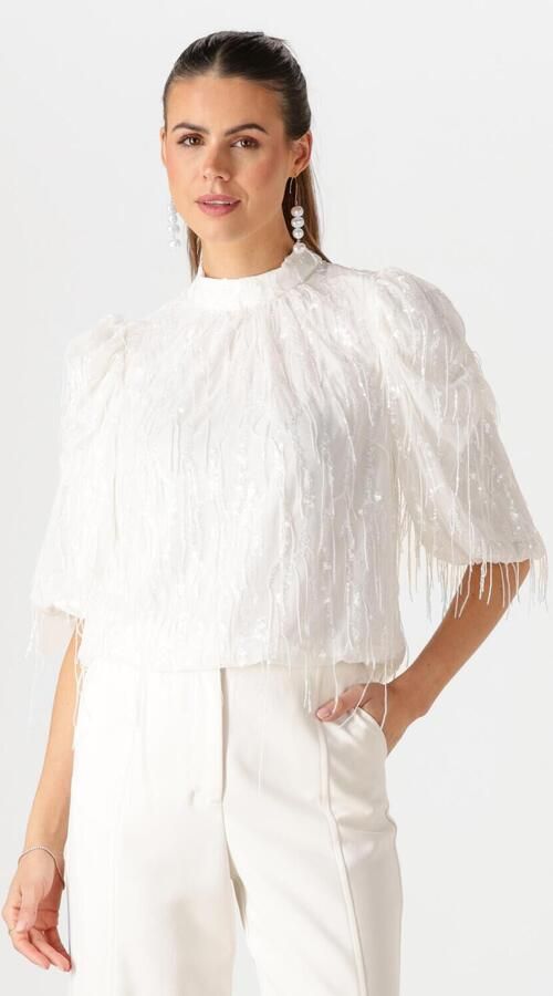 Y.A.S. Dames Bruidsmode Yasbolina Ss Top Wit - Foto 4