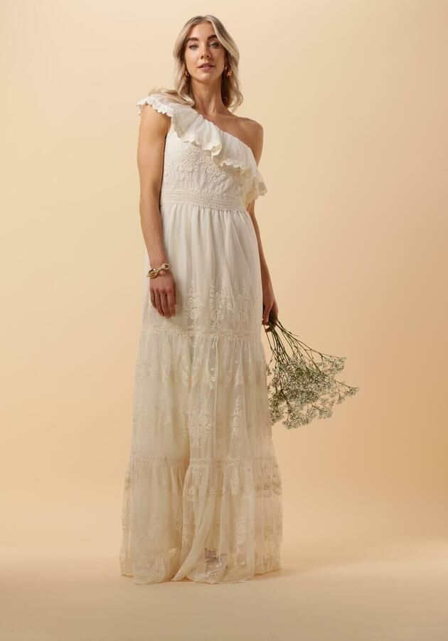 Y.A.S. Dames Bruidsmode Yasfeeleloise Os Midi Dress Celeb Gebroken Wit - Foto 4