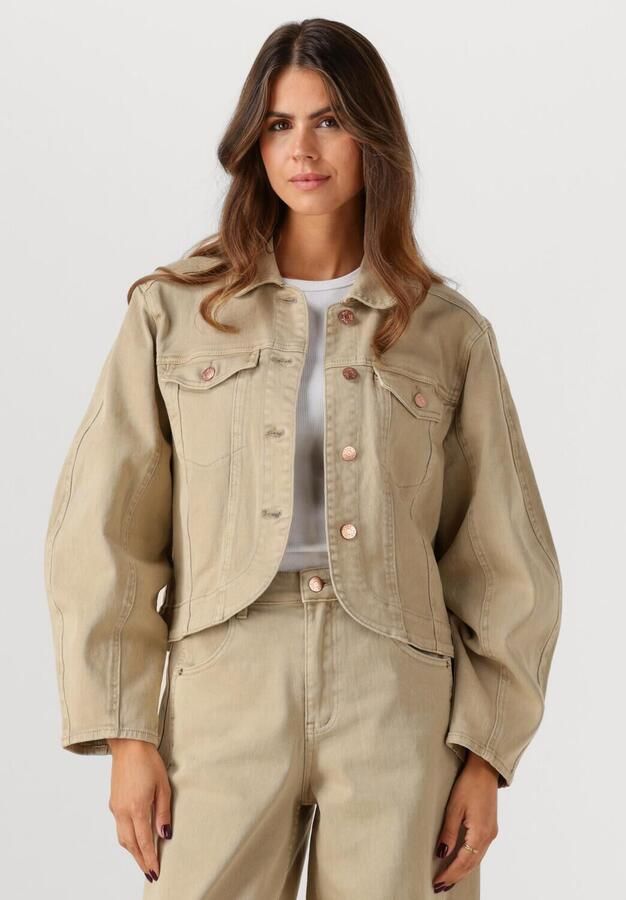 Y.A.S. Dames Jassen Yaslua Ls Denim Jacket Zand - Foto 4