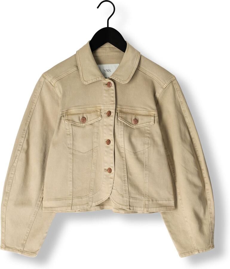Y.A.S. Dames Jassen Yaslua Ls Denim Jacket Zand