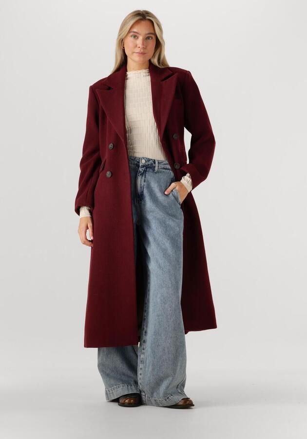 Y.A.S. Dames Jassen Yasroyla Ls Long Coat Bordeaux - Foto 4