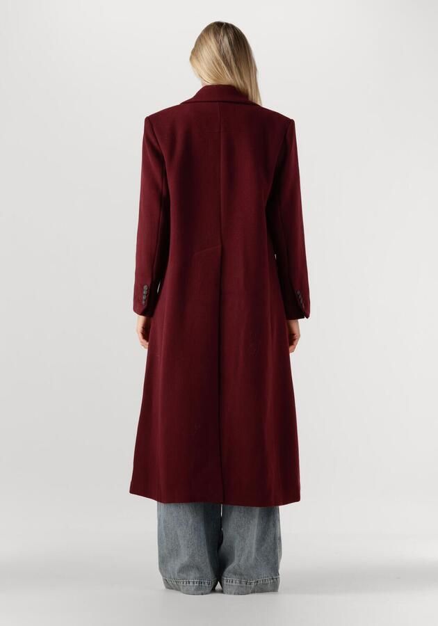 Y.A.S. Dames Jassen Yasroyla Ls Long Coat Bordeaux