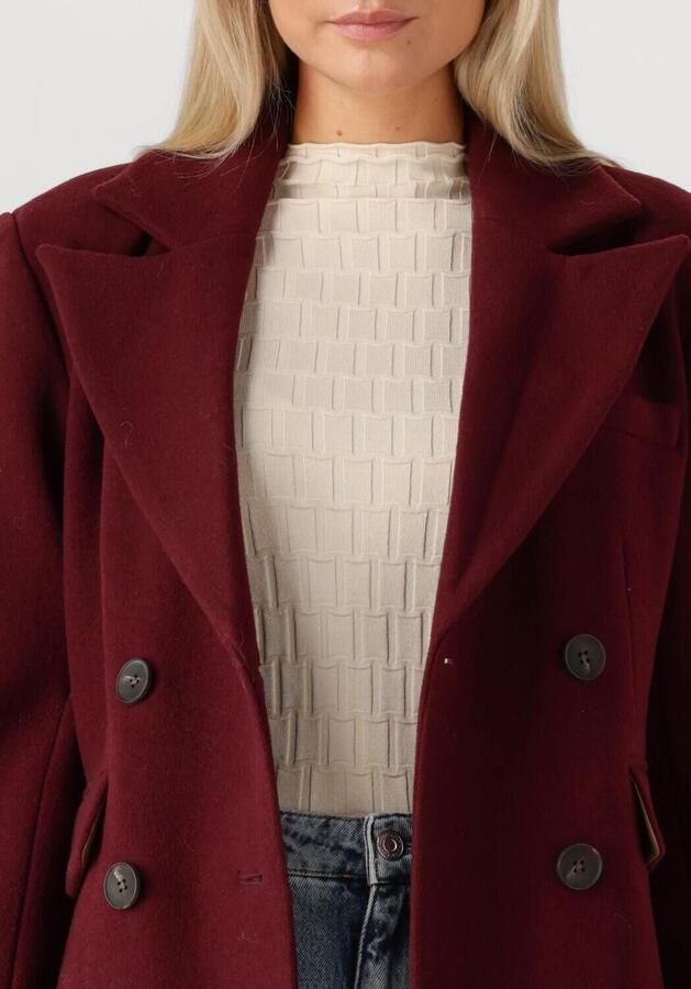 Y.A.S. Dames Jassen Yasroyla Ls Long Coat Bordeaux - Foto 2