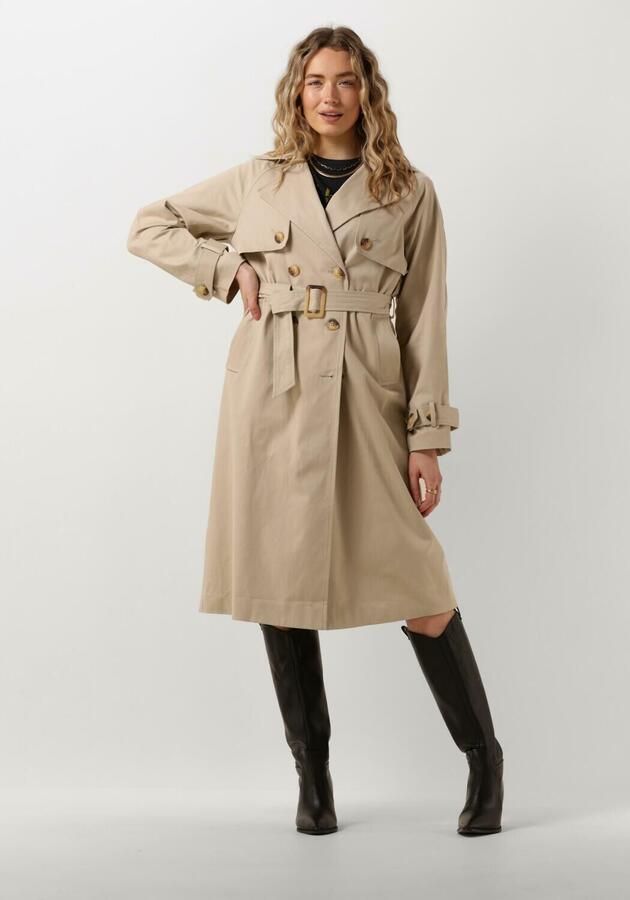 Y.A.S Beige Trench Coat Yasteronimo Stijl Beige Dames - Foto 4