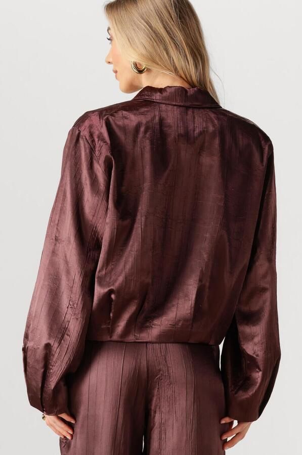 Y.A.S. Dames Jassen Yastira Ls Bomber Jacket Bordeaux - Foto 3