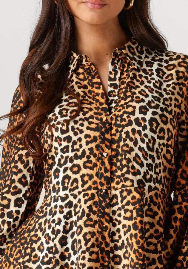Y.A.S Luipaardprint Overhemdjurk voor Vrouwen Brown Dames