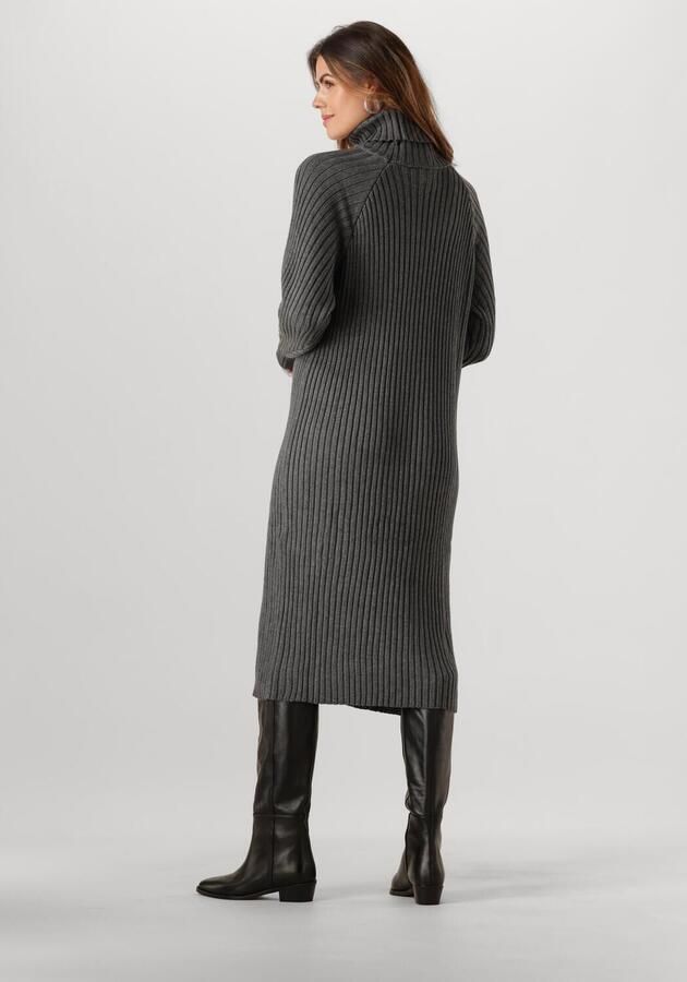 Y.A.S. Dames Jurken Yasmavi Knit Midi Rollneck Dress Grijs