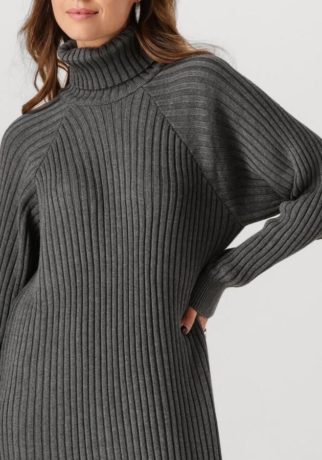 Y.A.S. Dames Jurken Yasmavi Knit Midi Rollneck Dress Grijs - Foto 2
