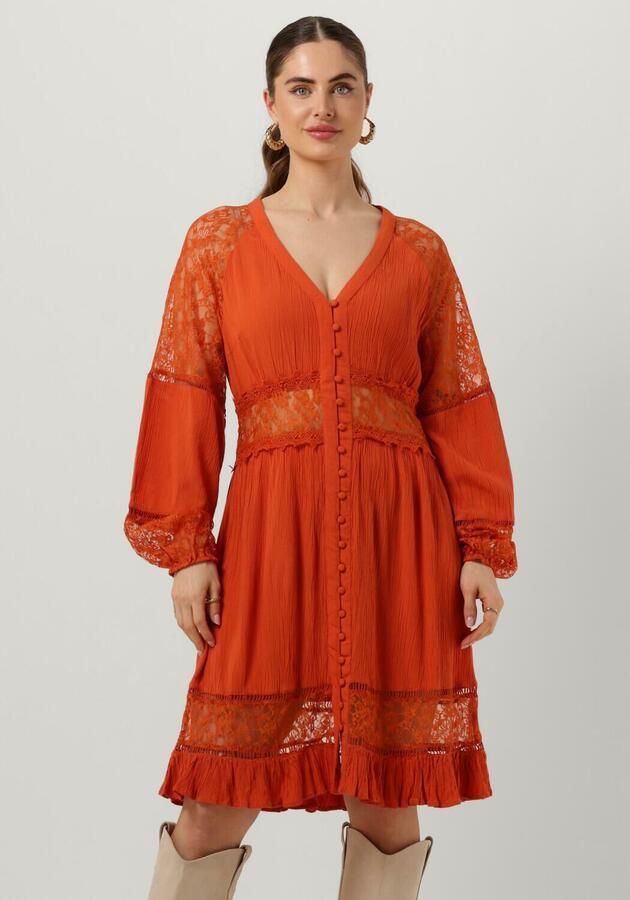 Y.A.S. Dames Jurken Yasmeza Ls Dress S. Oranje - Foto 4