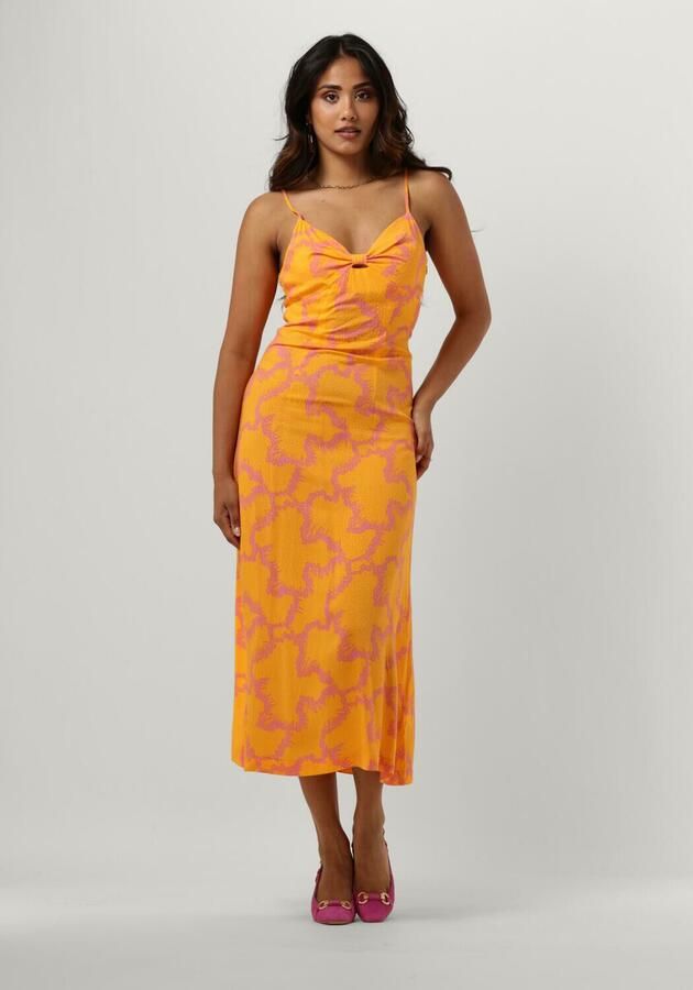 Y.A.S. Dames Jurken Yasmolea Strap Midi Dress Geel - Foto 3