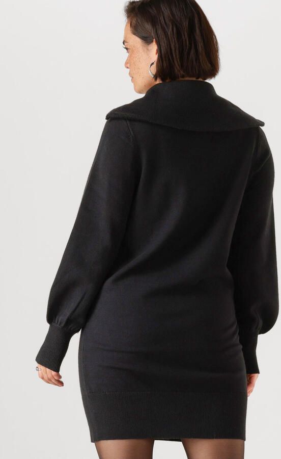 Y.A.S. Dames Jurken Yasshanti Ls Zip Knit Dress Zwart - Foto 2