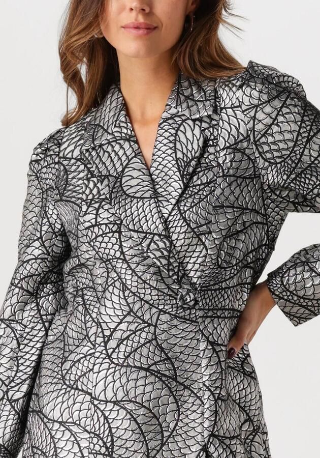 Y.A.S Glanzende Blazerjurk voor Avondje Uit Gray Dames - Foto 2