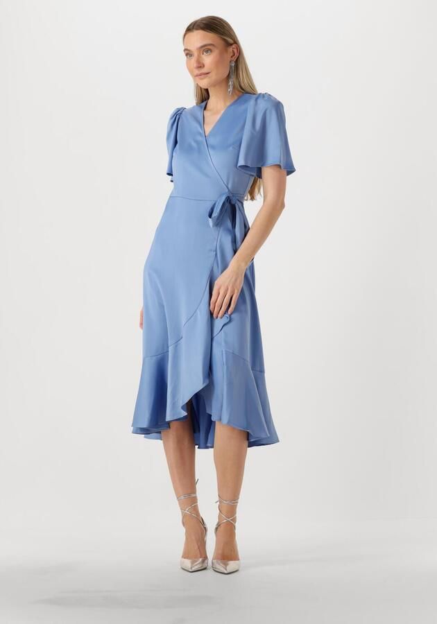 Y.A.S. Dames Jurken Yasthea Midi Wrap Dress Lichtblauw - Foto 4