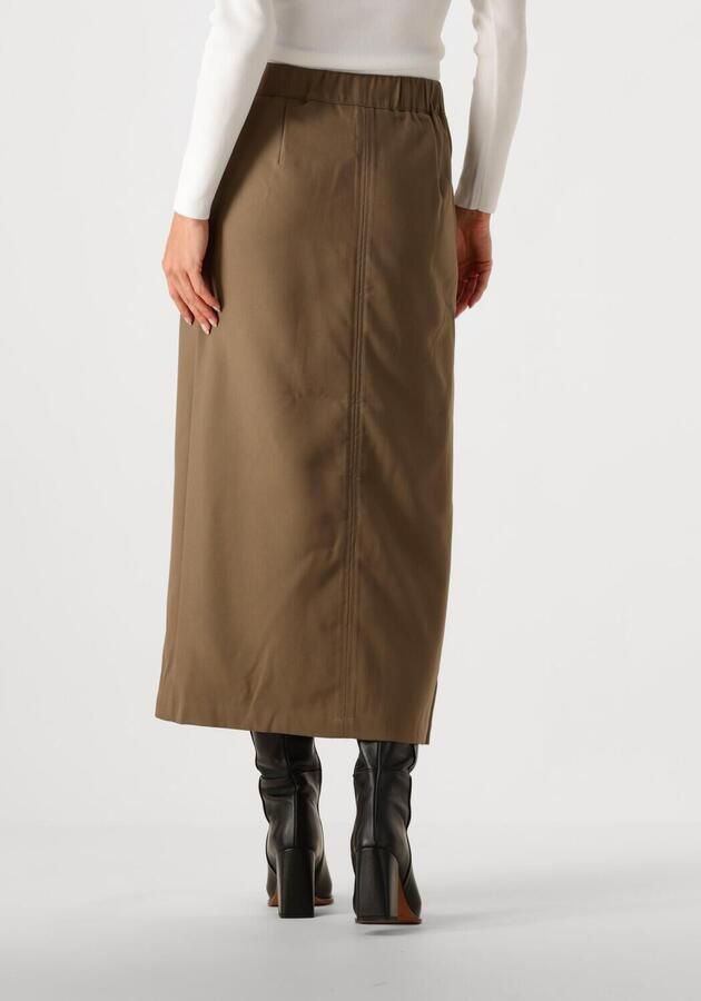 Y.A.S. Dames Rokken Yascappa Hw Ankle Skirt Bruin - Foto 1