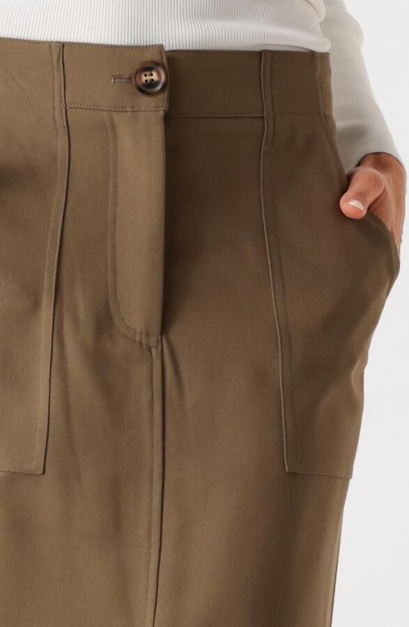 Y.A.S. Dames Rokken Yascappa Hw Ankle Skirt Bruin - Foto 2