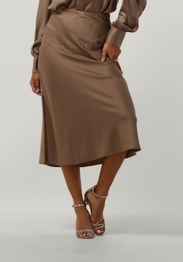 Y.A.S. Dames Rokken Yaspella Hw Midi Skirt S. Bruin - Foto 4