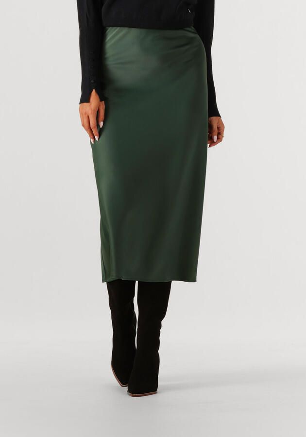 Y.A.S. Dames Rokken Yaspella Hw Midi Skirt S. Donkergroen - Foto 4