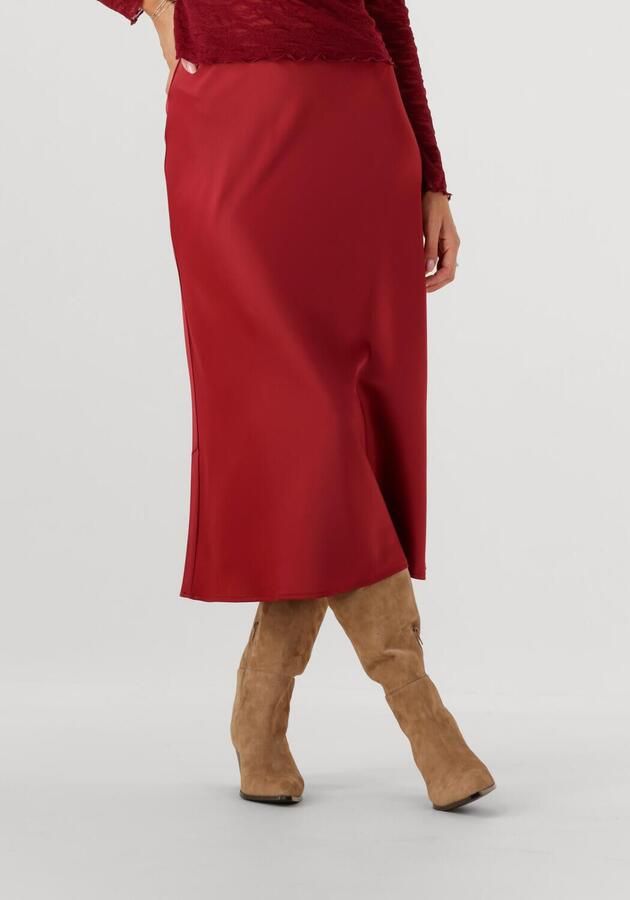 Y.A.S. Dames Rokken Yaspella Hw Midi Skirt S. Rood - Foto 4