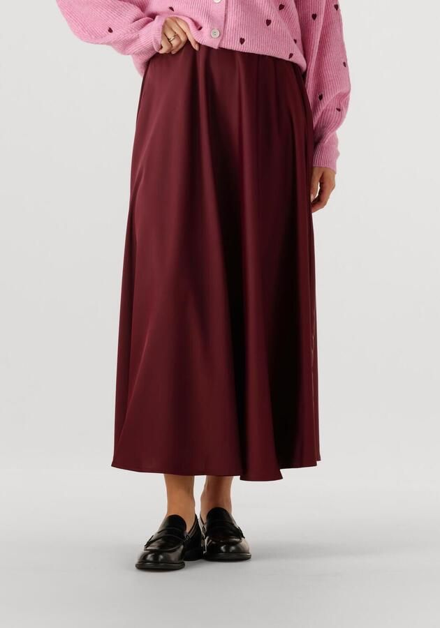 Y.A.S. Dames Rokken Yaspella Hw Volume Ankle Skirt Bordeaux - Foto 4