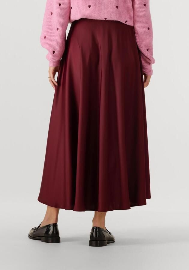 Y.A.S. Dames Rokken Yaspella Hw Volume Ankle Skirt Bordeaux