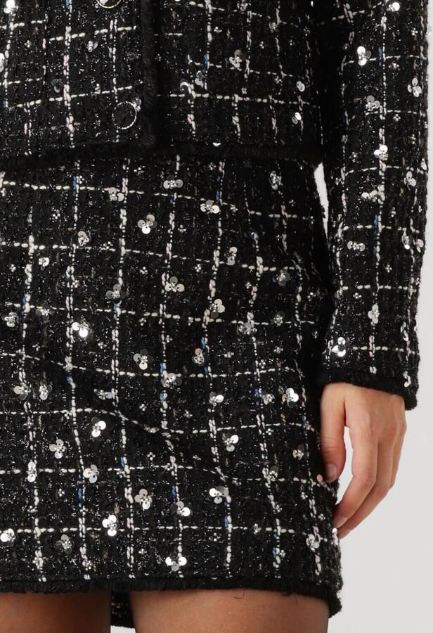 Y.A.S. Dames Rokken Yasvalenda Mhw Tweed Skirt Zwart - Foto 3