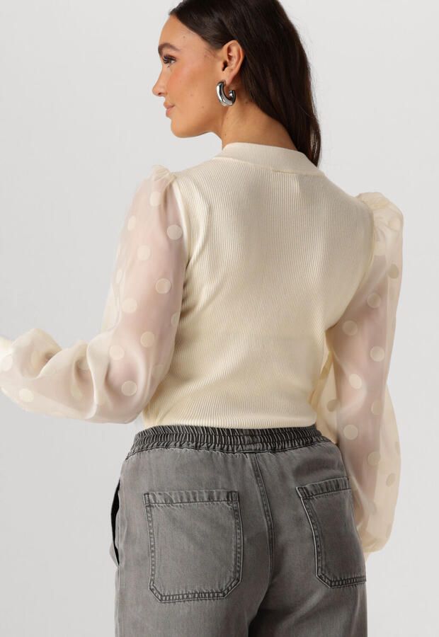 Y.A.S. Dames Tops & T-shirts Yasdotme Ls Knit Pullover S. Noos Creme - Foto 2