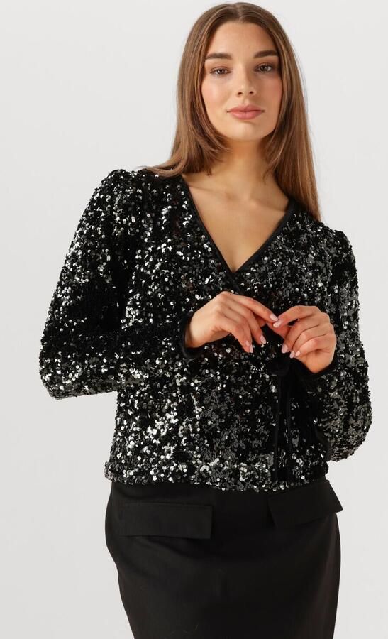 Y.A.S. Dames Tops & T-shirts Yaselle Ls Wrap Top Groen - Foto 4