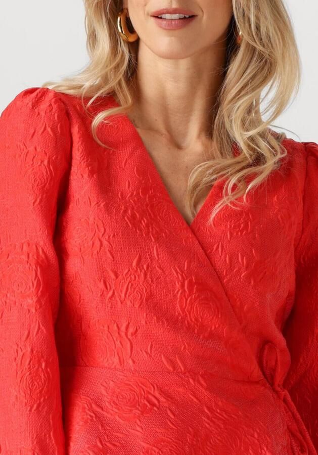 Y.A.S. Dames Tops & T-shirts Yasjorin Ls Wrap Top Rood - Foto 2