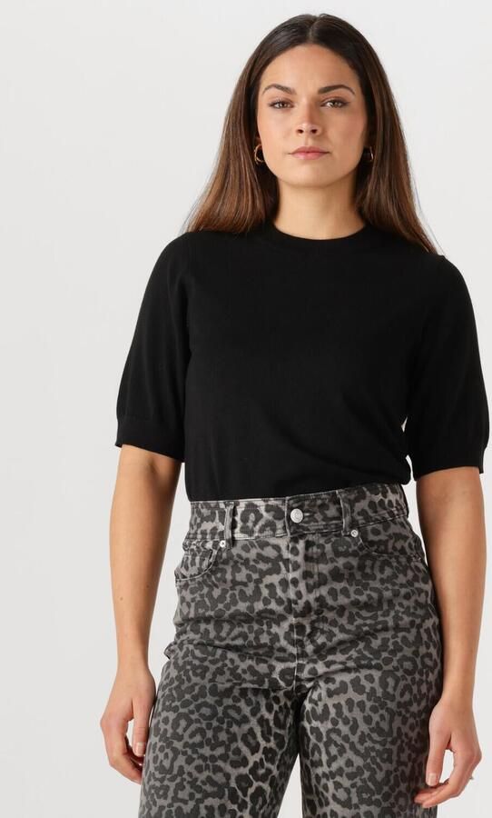 Y.A.S. Dames Tops & T-shirts Yaslena Ss Knit Pullover S. Noos Zwart - Foto 4