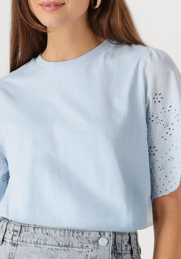Y.A.S Shirt met korte mouwen YASLEX SS TOP W. EMB SLEEVES S. NOOS (Korte mouw met ajourborduurwerk ronde hals normale pasvorm) - Foto 2