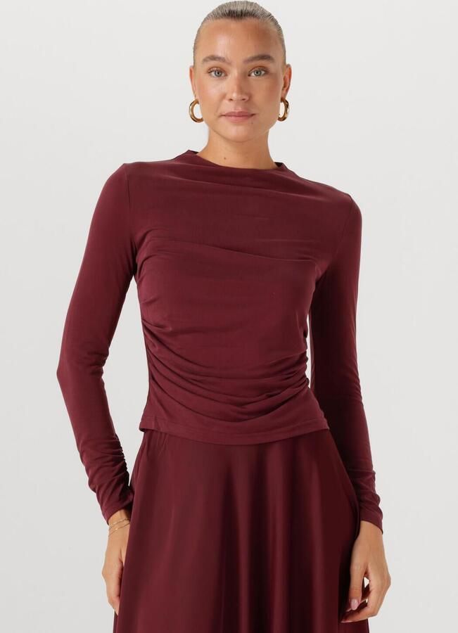 Y.A.S. Dames Tops & T-shirts Yaslysa Ls Top Noos Bordeaux - Foto 4