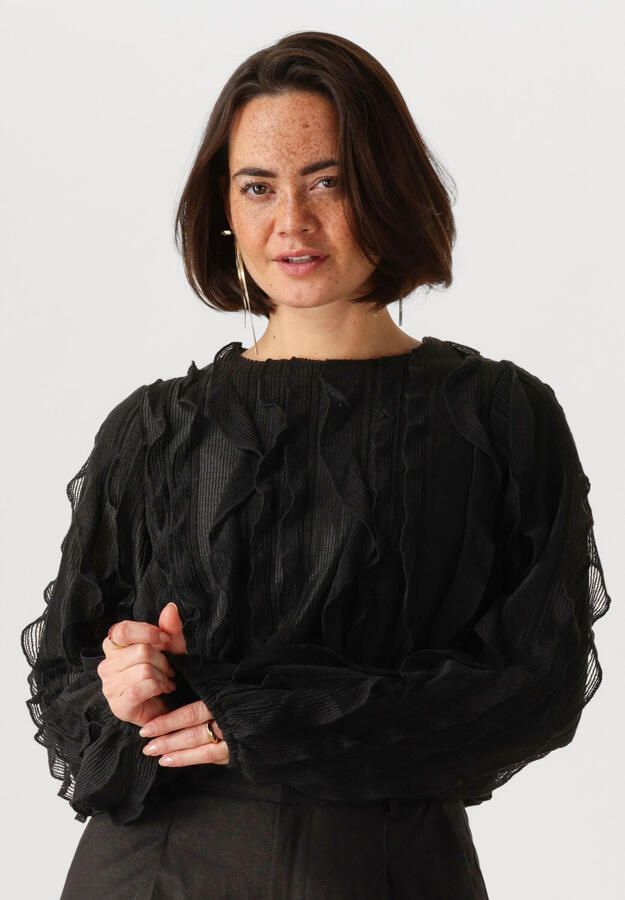 Y.A.S. Dames Tops & T-shirts Yasmezuna Ls Top Zwart - Foto 4