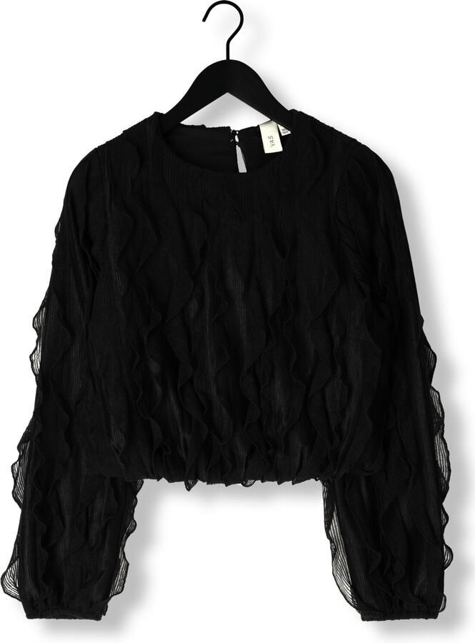 Y.A.S. Dames Tops & T-shirts Yasmezuna Ls Top Zwart